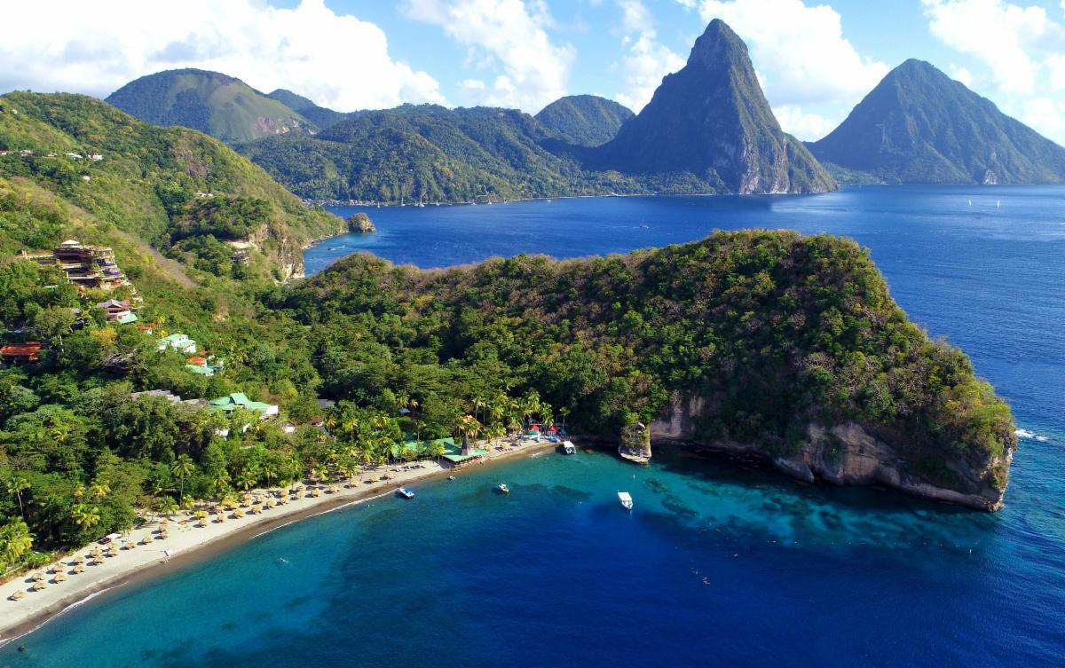 Anse Chastanet Aerial Shot